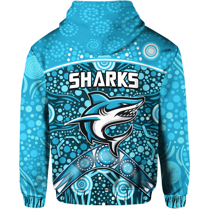 sharks-rugby-zip-up-and-pullover-hoodie-boomerang-indigenous-dots