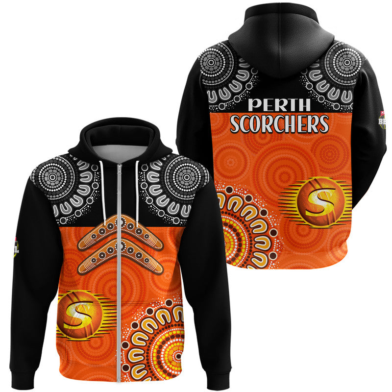 perth-scorchers-cricket-zip-up-and-pullover-hoodie-aboriginal-double-boomerang