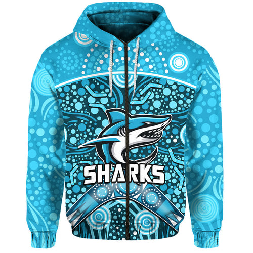 sharks-rugby-zip-up-and-pullover-hoodie-boomerang-indigenous-dots
