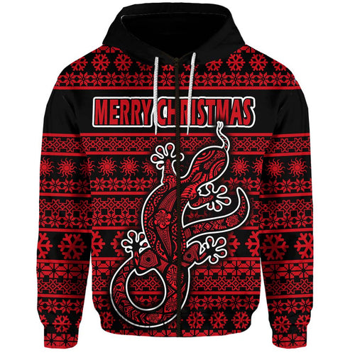 custom-personalised-australian-lizard-christmas-vibe-with-aboriginal-dot-painting-style-zip-up-and-pullover-hoodie