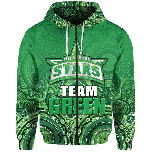 custom-personalised-melbourne-team-green-indigenous-aboriginal-stars-arts-zip-up-and-pullover-hoodie