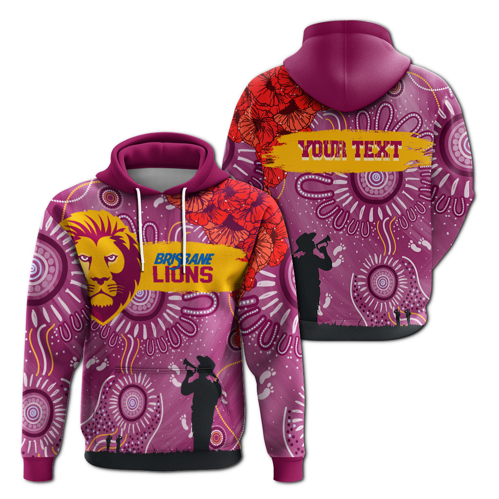 custom-personalised-brisbane-lions-indigenous-anzac-day-hoodie-we-will-remember