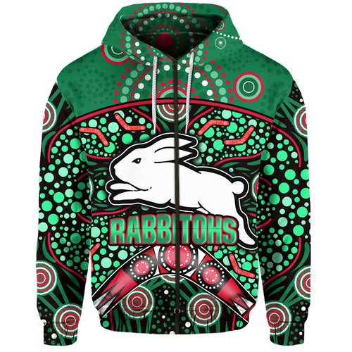 south-sydney-indigenous-rabbitohs-dot-art-style-zip-up-and-pullover-hoodie