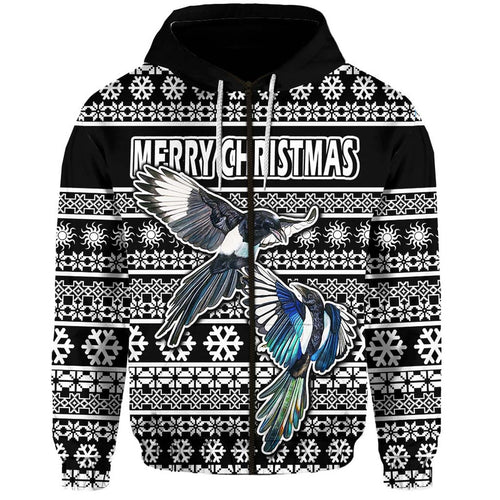 custom-personalised-australian-magpies-christmas-vibe-with-aboriginal-dot-painting-style-zip-up-and-pullover-hoodie