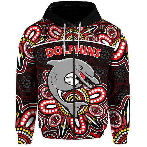 custom-personalised-dolphins-rugby-zip-up-and-pullover-hoodie-aboriginal-dot-painting