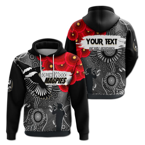 custom-personalised-collingwood-magpies-indigenous-anzac-day-hoodie-we-will-remember