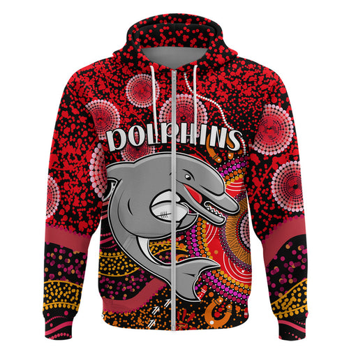 dolphins-rugby-zip-up-and-pullover-hoodie-aboriginal-dots-verion