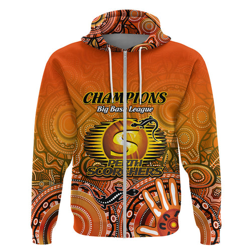 custom-personalised-perth-scorchers-champions-zip-up-and-pullover-hoodie-lizard-indigenous-aboriginal
