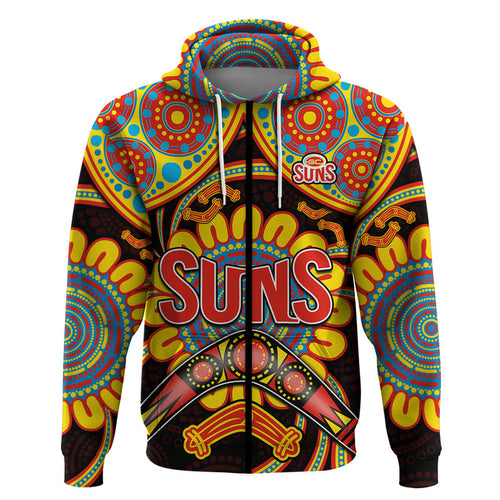 custom-personalised-suns-football-zip-up-and-pullover-hoodie-boomerang-indigenous-dots