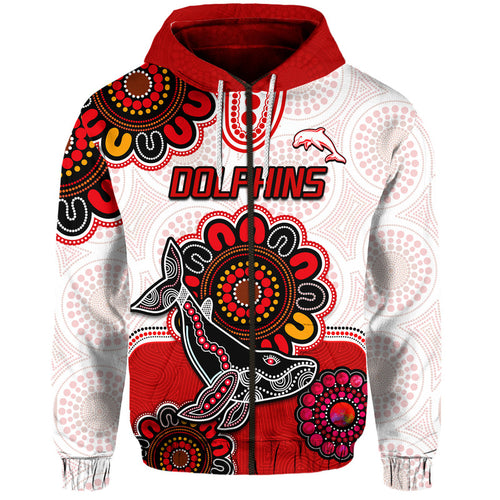 custom-personalised-dolphins-rugby-zip-up-and-pullover-hoodie-indigenous-circles-and-waves-white