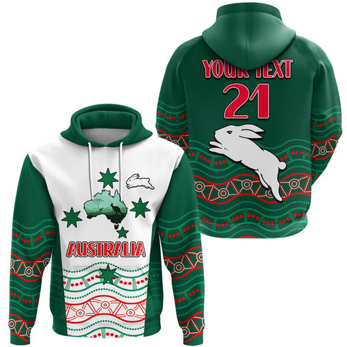 custom-personalised-rabbitohs-australia-day-zip-up-and-pullover-hoodie-flag-map-and-aboriginal-wave