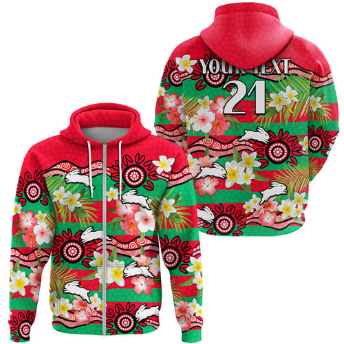 custom-personalised-rabbitohs-rugby-zip-up-and-pullover-hoodie-tropical-flowers-and-palm-hawaiian-style