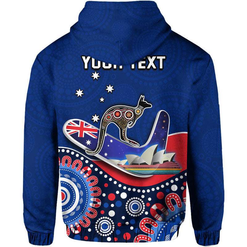 custom-personalised-australia-day-zip-up-and-pullover-hoodie-indigenous-kangaroo-and-boomerang