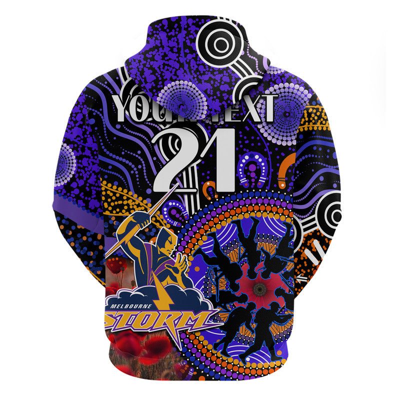 custom-personalised-storm-rugby-anzac-zip-up-and-pullover-hoodie-aboriginal-military-and-poppy-flowers