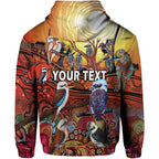custom-personalised-australia-kookaburra-dreaming-aboriginal-arty-style-zip-up-and-pullover-hoodie