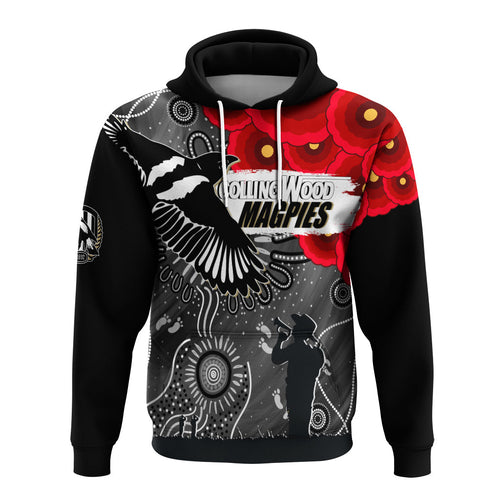custom-personalised-collingwood-magpies-indigenous-anzac-day-hoodie-we-will-remember