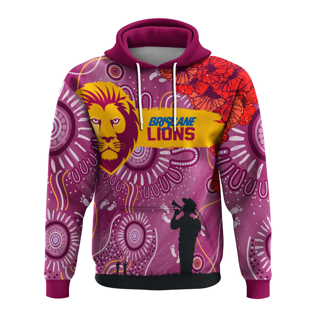 custom-personalised-brisbane-lions-indigenous-anzac-day-hoodie-we-will-remember