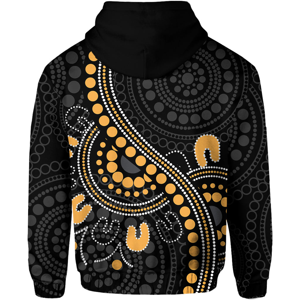 Aboriginal Zip Up And Pullover Hoodie Black Aboriginal Dot Art Version LT9