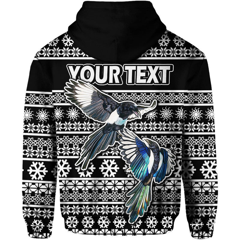 custom-personalised-australian-magpies-christmas-vibe-with-aboriginal-dot-painting-style-zip-up-and-pullover-hoodie