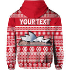 custom-personalised-australian-sydney-opera-house-christmas-vibe-with-aboriginal-dot-painting-style-zip-up-and-pullover-hoodie
