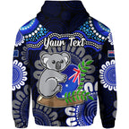 custom-personalised-australia-koala-aboriginal-zip-up-and-pullover-hoodie-koala-hugging-rugby-ball-blue
