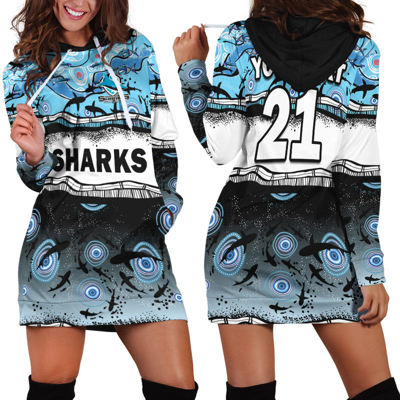 custom-text-and-number-sharkies-aboriginal-hoodie-dress