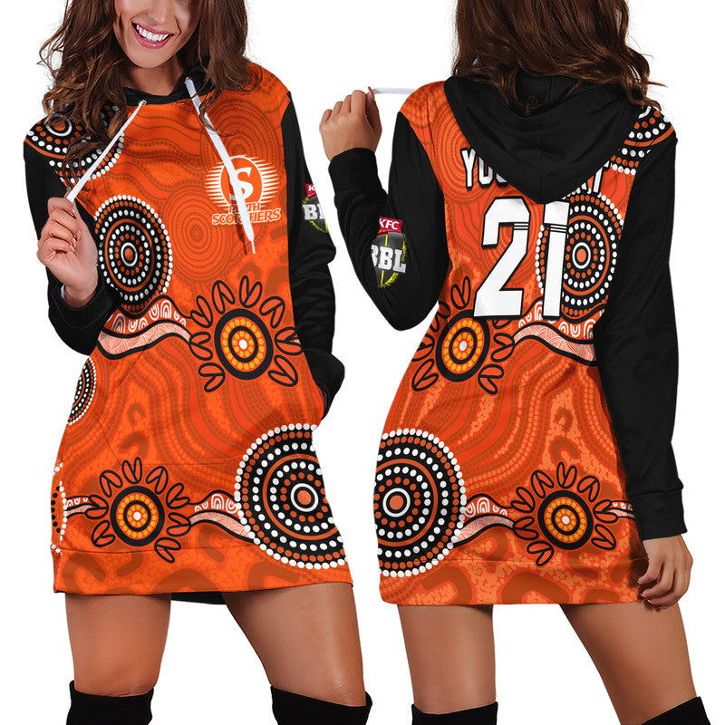 custom-personalised-perth-scorchers-cricket-dots-hoodie-dress