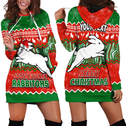 custom-personalised-south-sydney-rabbitohs-aboriginal-christmas-vibe-hoodie-dress