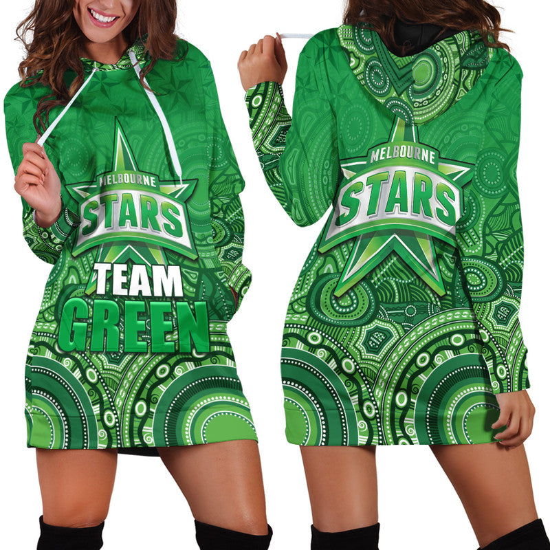 melbourne-team-green-indigenous-aboriginal-stars-arts-hoodie-dress