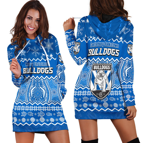 bulldogs-aboriginal-canterbury-bankstown-christmas-vibe-hoodie-dress