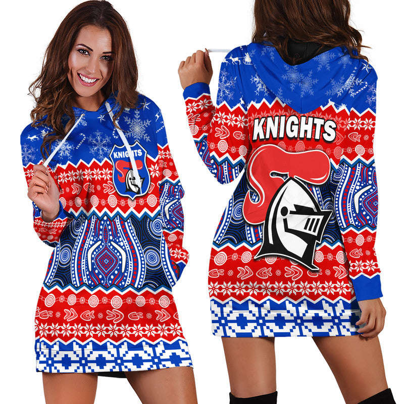 knights-aboriginal-rugby-novocastrians-christmas-vibe-hoodie-dress