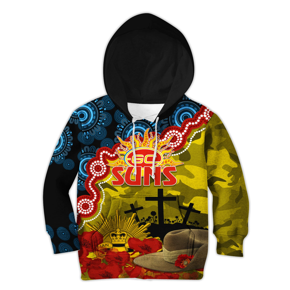 gc-suns-football-anzac-2023-hoodie-kid-aboriginal-mix-slouch-hat