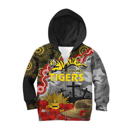 tigers-football-anzac-2023-hoodie-kid-aboriginal-mix-slouch-hat