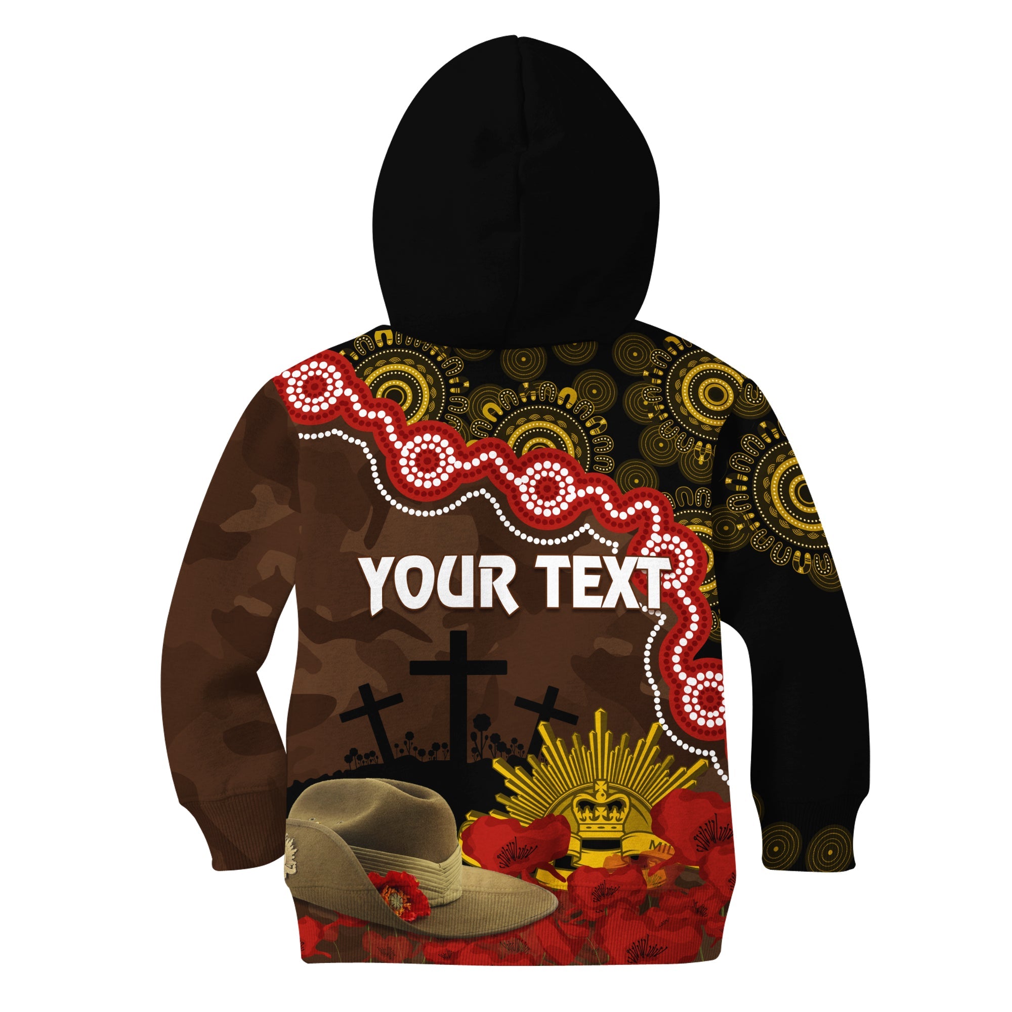 hawks-football-anzac-2023-hoodie-kid-aboriginal-mix-slouch-hat