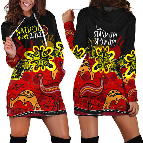 indigenous-naidoc-week-2022-hoodie-dress-kangaroo-and-emu-birds