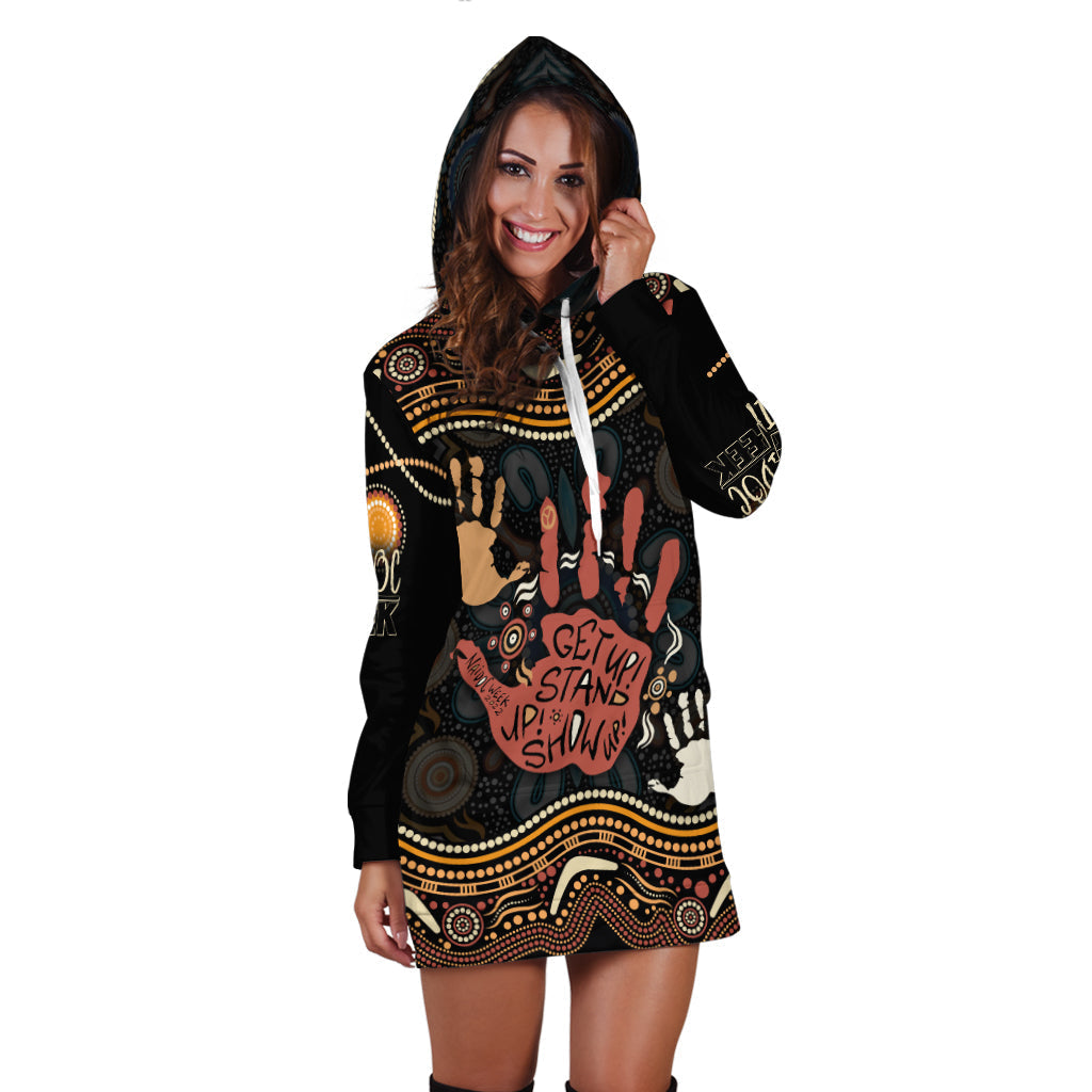 personalised-naidoc-week-2022-hoodie-dress-aboriginal-art-hand-stencils