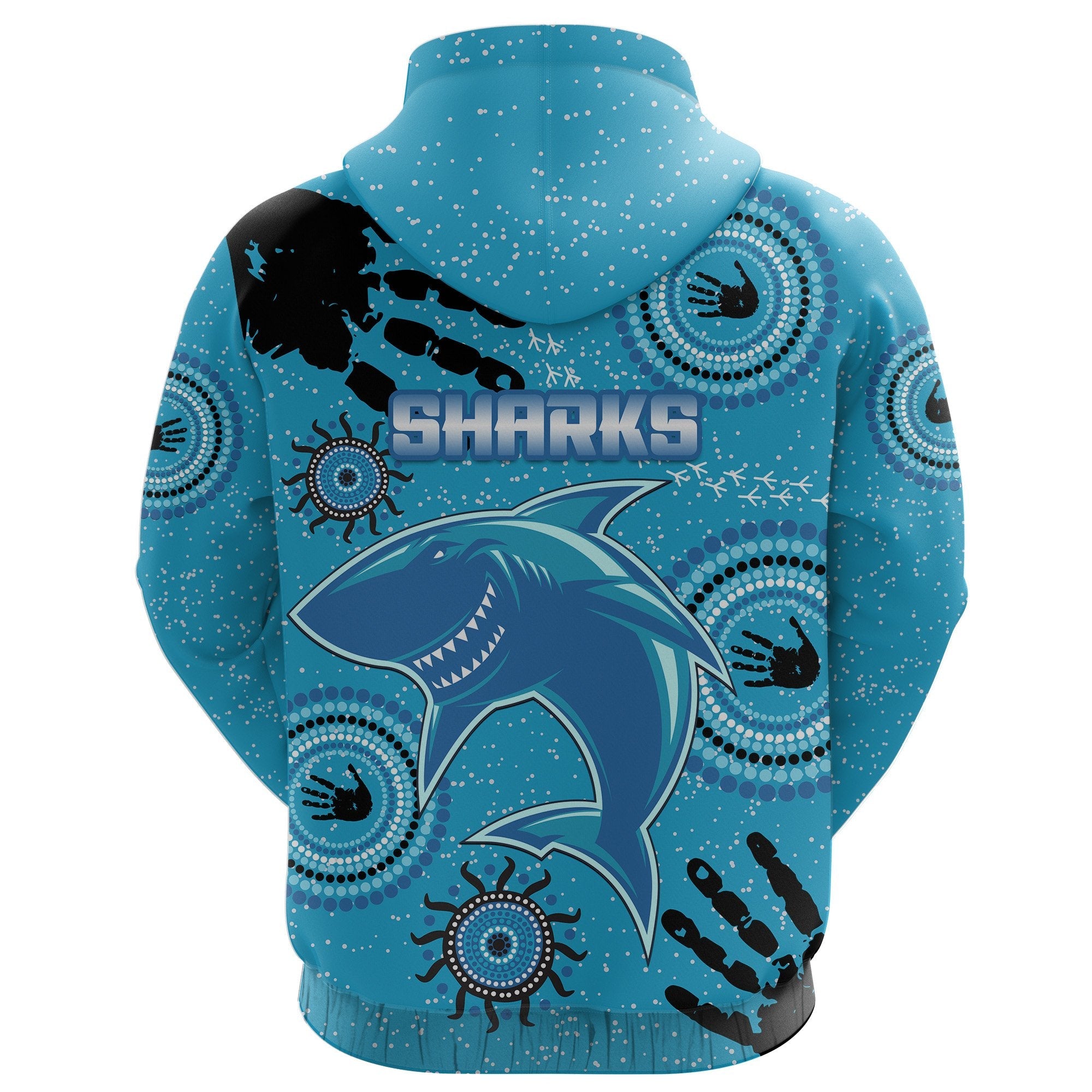custom-personalised-cronulla-sharks-hoodie-indigenous-country-style