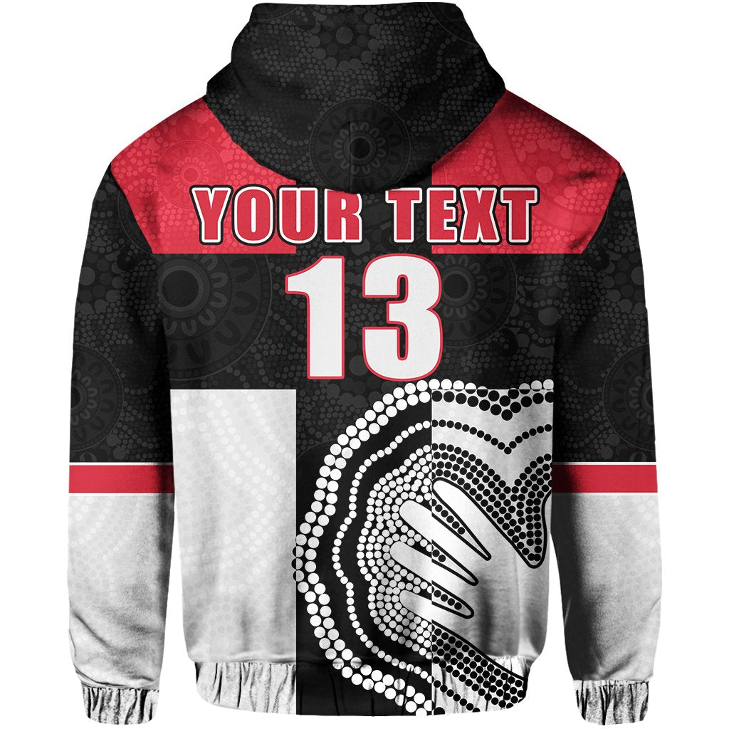 custom-personalised-saints-simple-indigenous-zip-hoodie-brave-st-kilda-custom-text-and-number