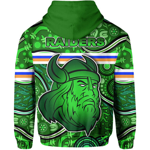 custom-personalised-raiders-indigenous-zip-hoodie-fresh-lime