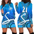 (Custom Personalised) Adelaide Strikers Indigenous Aboriginal Arts Hoodie Dress LT9