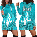 Brisbane Heat Indigenous Aboriginal Arts Hoodie Dress LT9