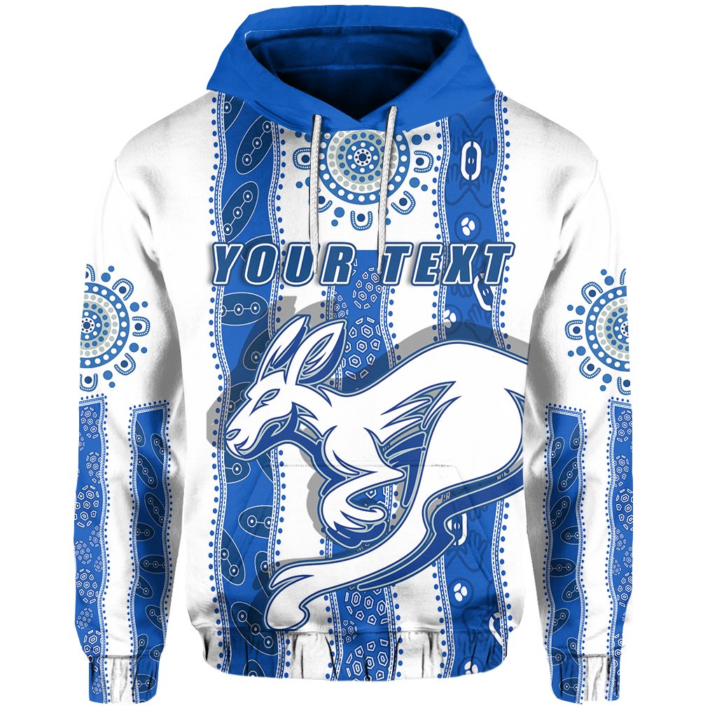 custom-personalised-melbourne-kangaroos-hoodie-indigenous-north-roos-white