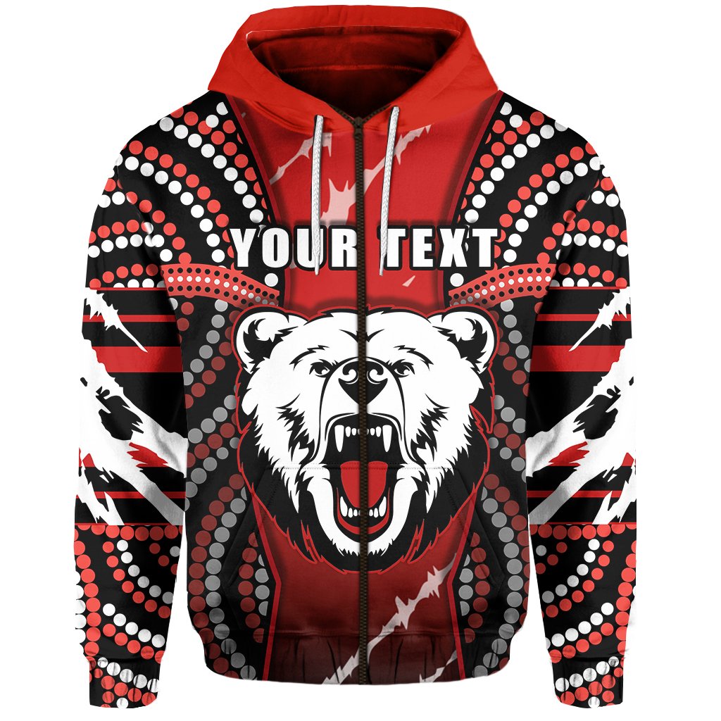 custom-personalised-indigenous-bears-zip-hoodie-north-sydney-bring-back