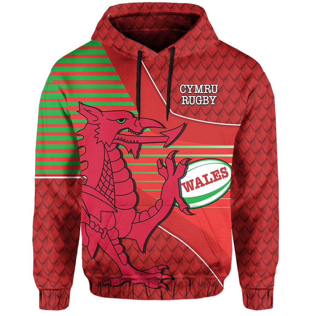 Wales Rugby Hoodie Dragon Special - CYMRU