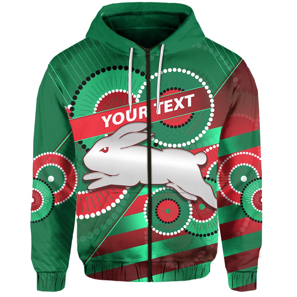 custom-personalised-rabbitohs-zip-hoodie-indigenous-bravery