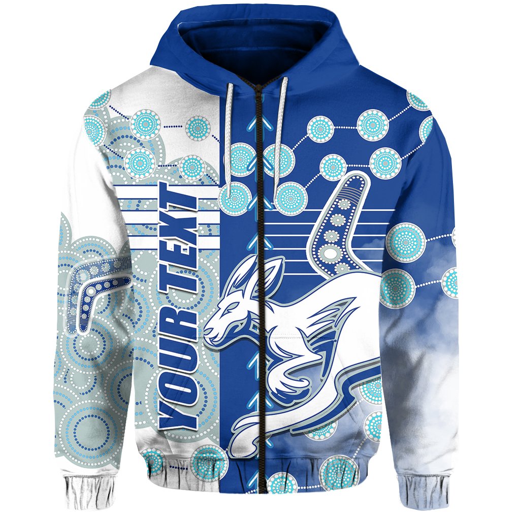 custom-personalised-melbourne-kangaroos-zip-hoodie-indigenous-north-roos