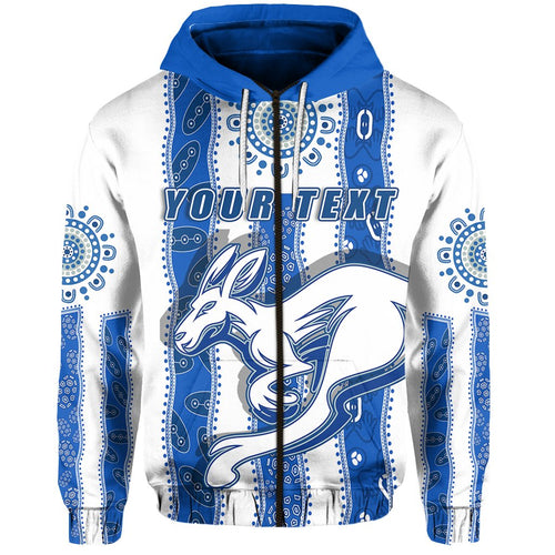 custom-personalised-melbourne-kangaroos-zip-hoodie-indigenous-north-roos-white