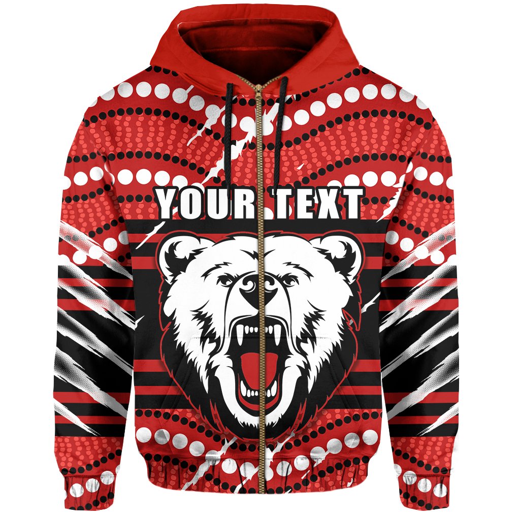 custom-personalised-bears-zip-hoodie-north-sydney-only