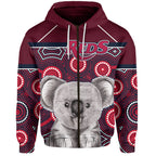 custom-personalised-reds-rugby-australian-zip-hoodie-simple-indigenous-queensland-custom-text-and-number