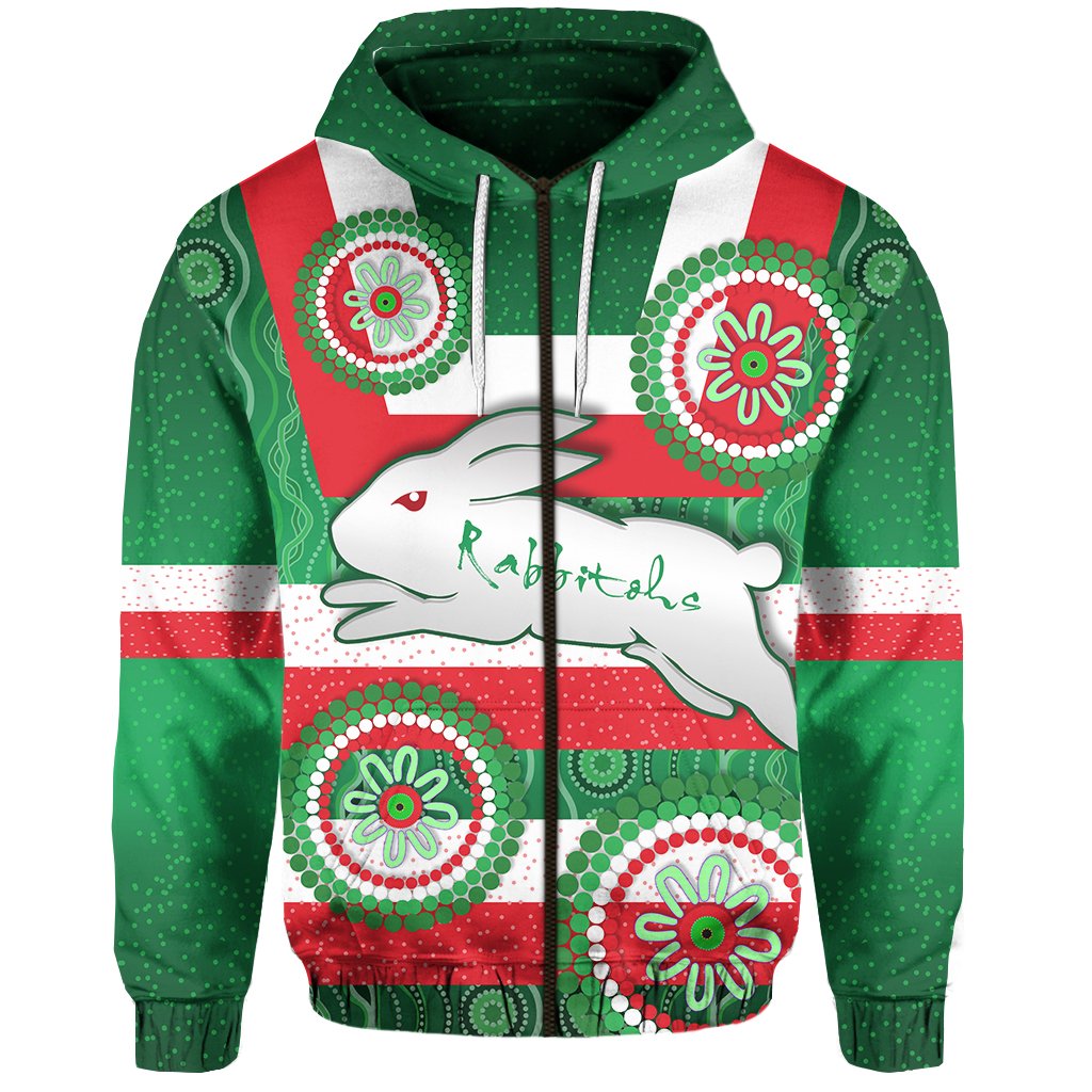 go-rabbitohs-zip-hoodie-mix-indigenous